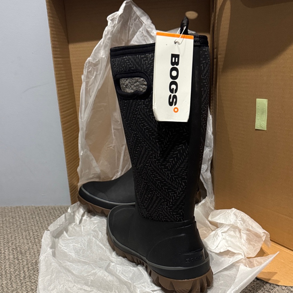 BOGS Black Patterned Boots